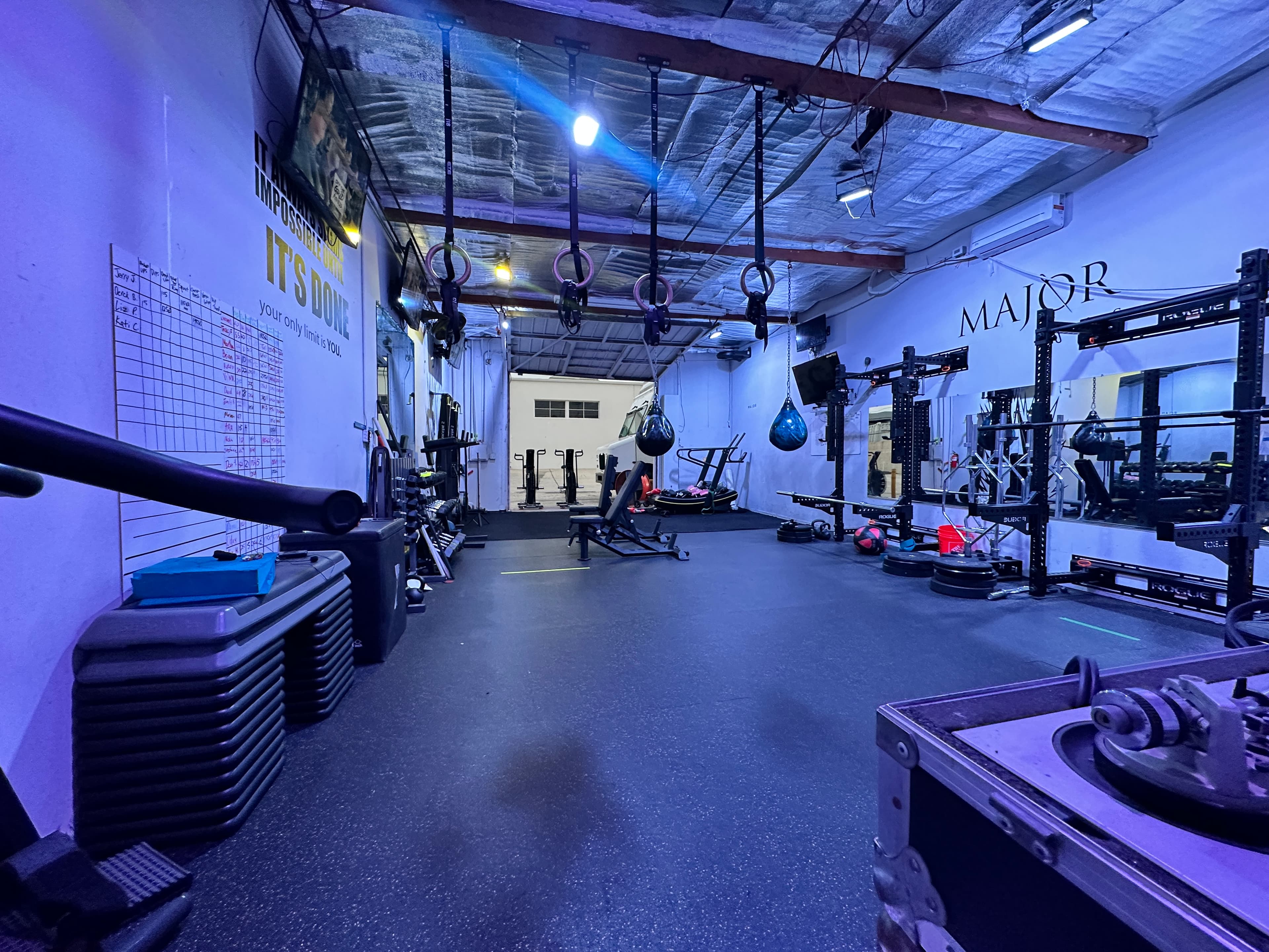 Off The Grid Fit studio in Santa Ana, CA — main training area.